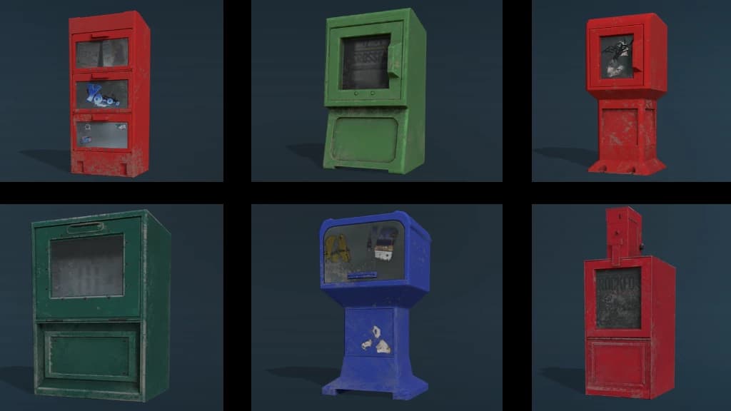PLACEABLE NEWSPAPER BOXES