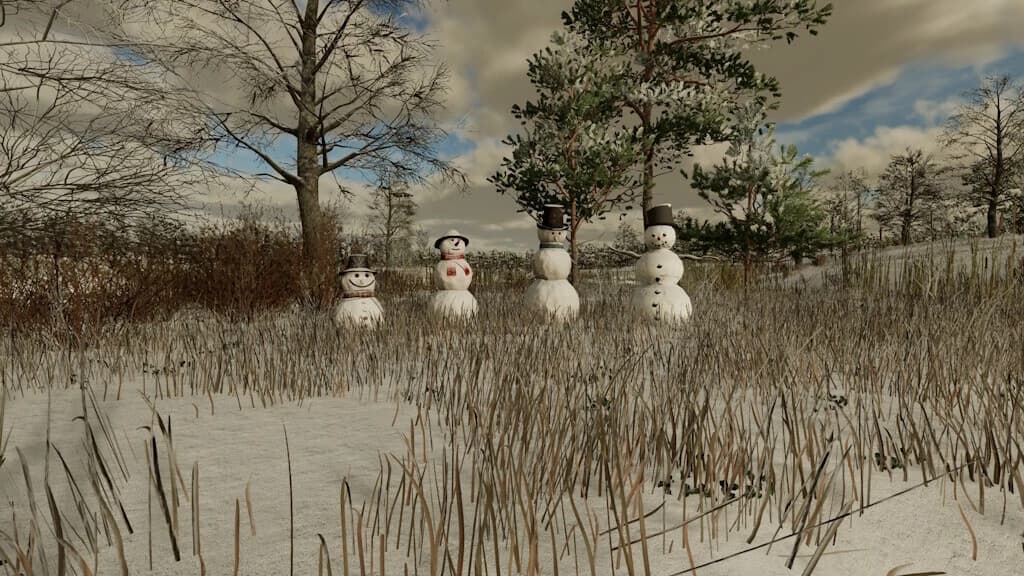 PLACEABLE SNOWMEN 3