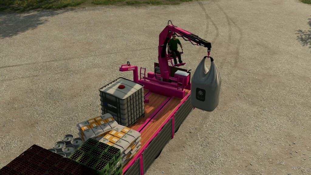 PLATFORM TRAILER WITH CRANE 5