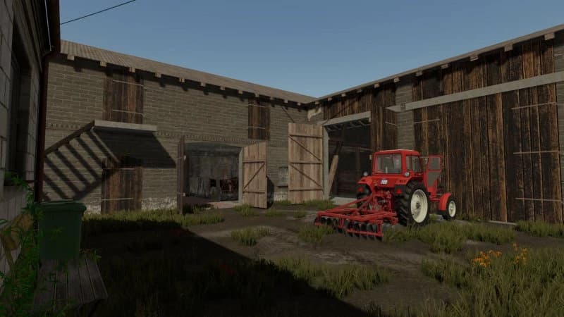 POLISH BUILDINGS WITH COWS