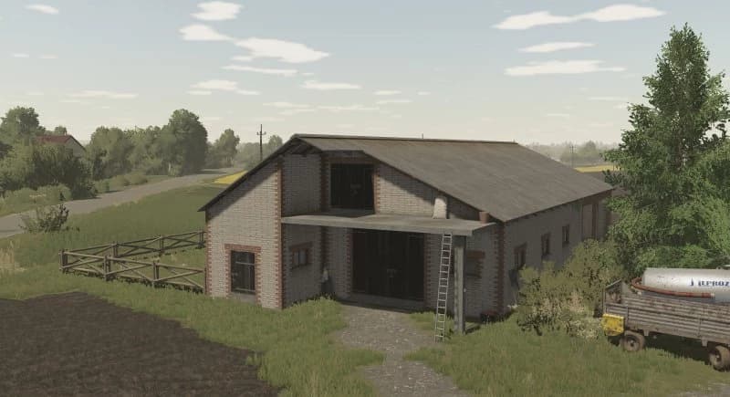 POLISH COWSHED WHITE BRICK