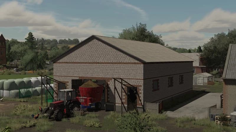 POLISH COWSHED WITH BARN