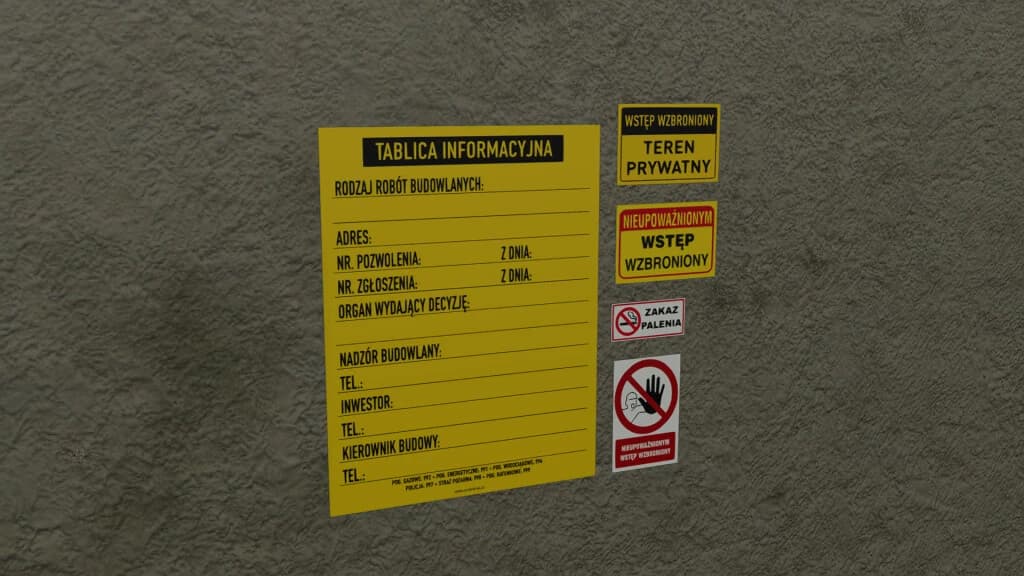 POLISH SIGN (PREFAB) 2