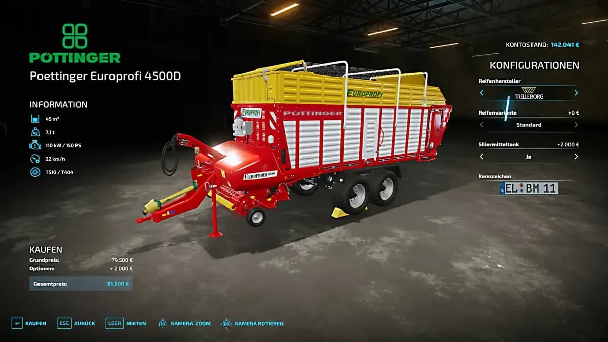 PÖTTINGER EUROPROFI 4500D 5