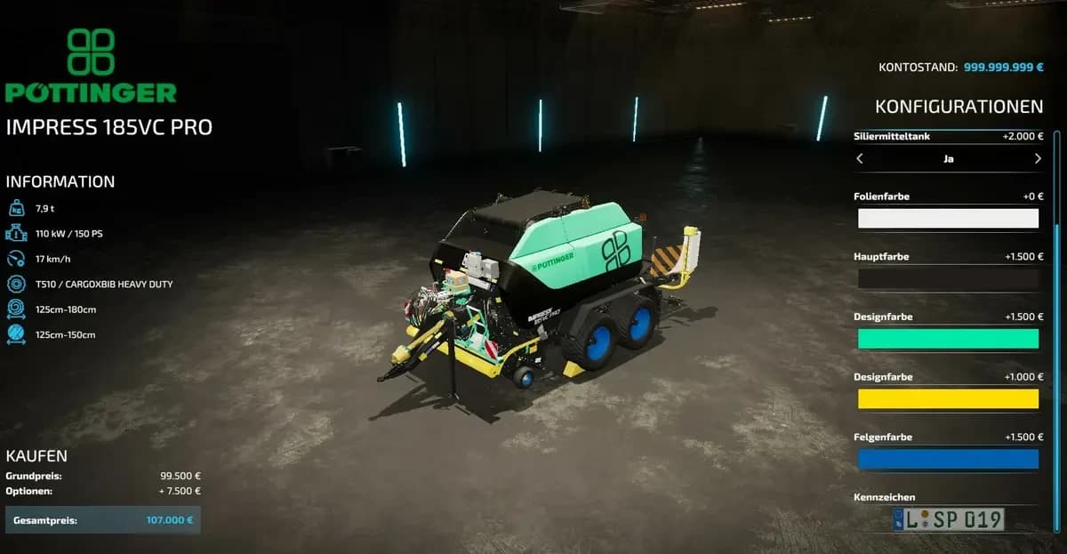 PÖTTINGER IMPRESS 185VCPRO