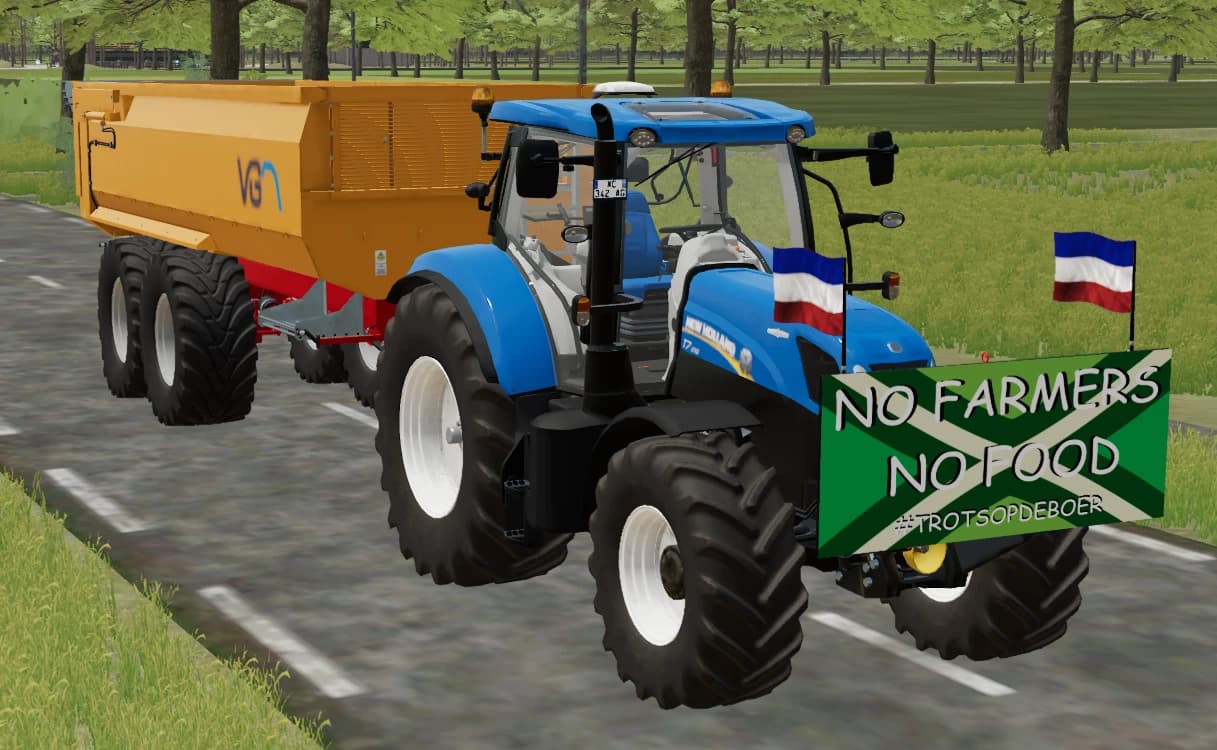 PROTESTEER BORD BOEREN 2