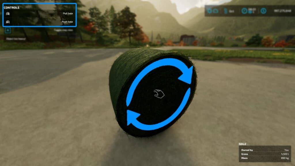 PUSH ROUND BALES 2