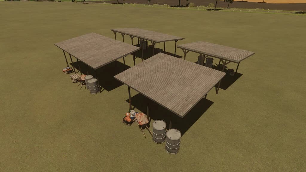 Package Of Wooden Shelters 2