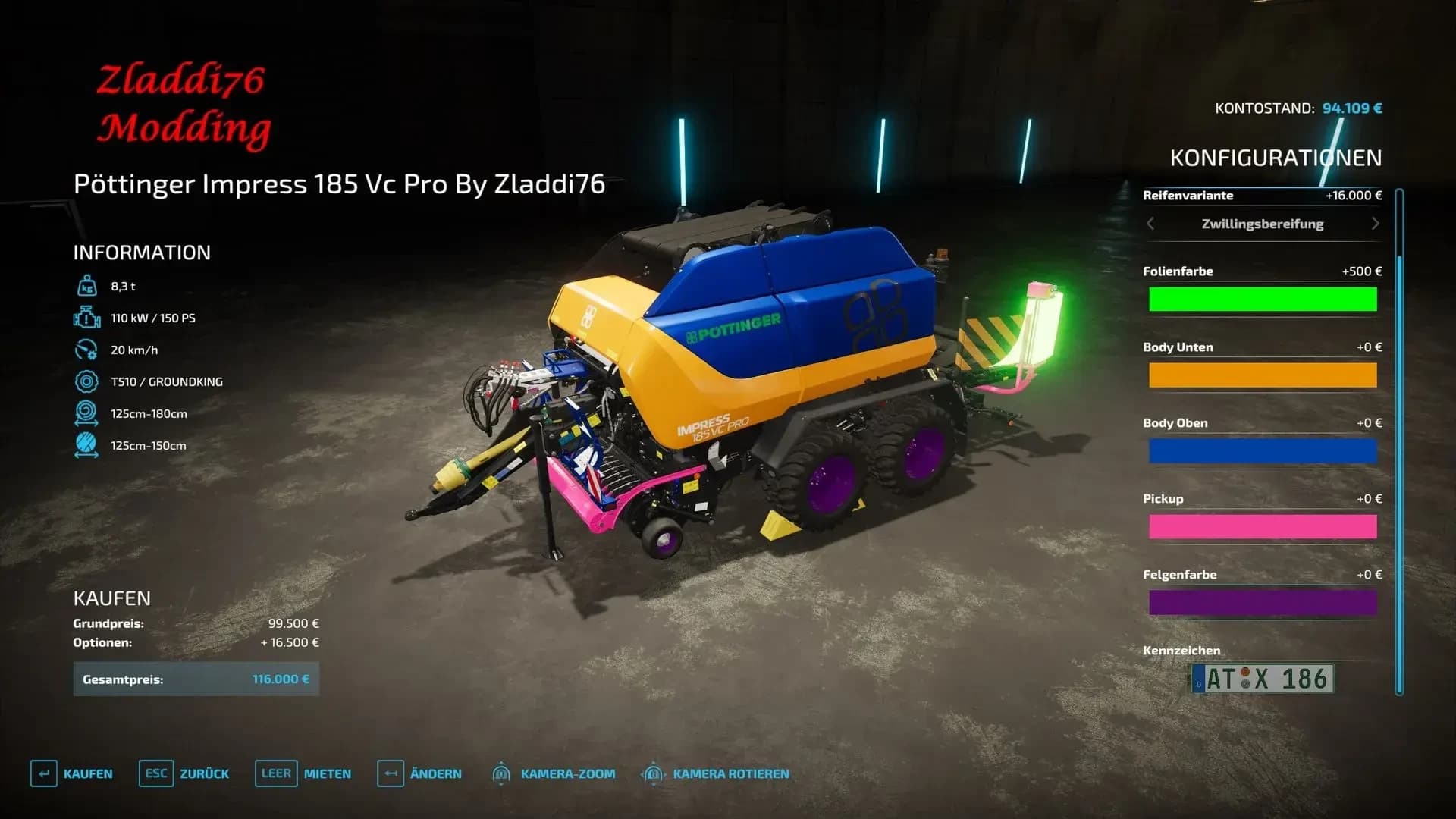 Pottinger Impress 185 Vc Pro