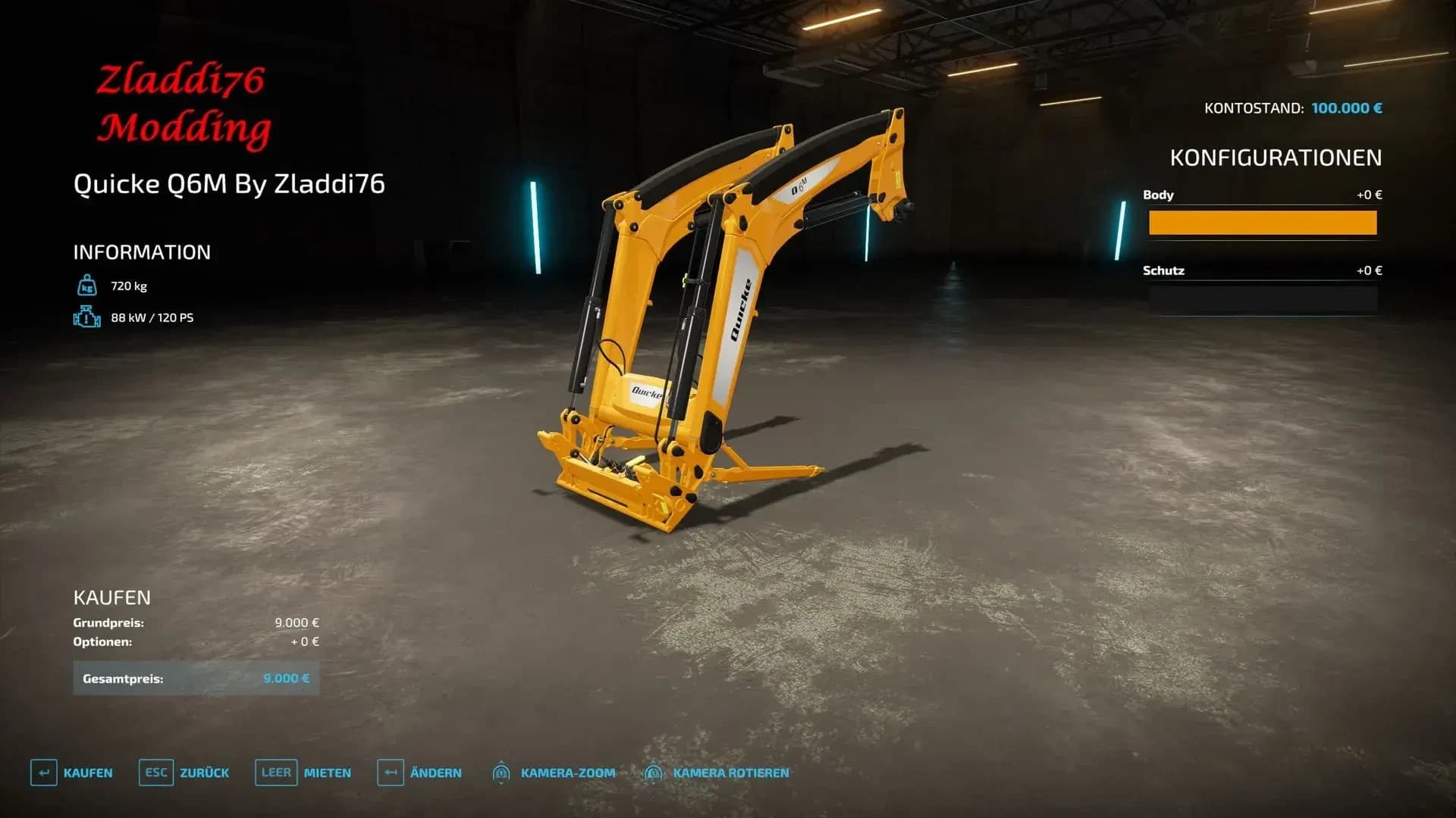 Quicke front loader tools