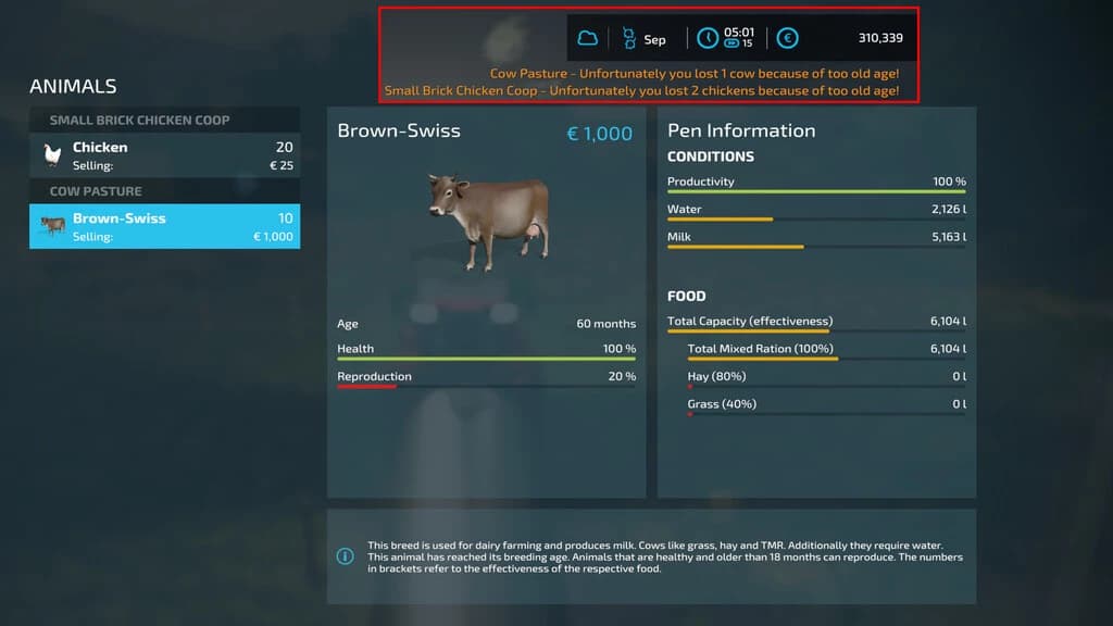 REALISTIC ANIMAL LOSSES 2