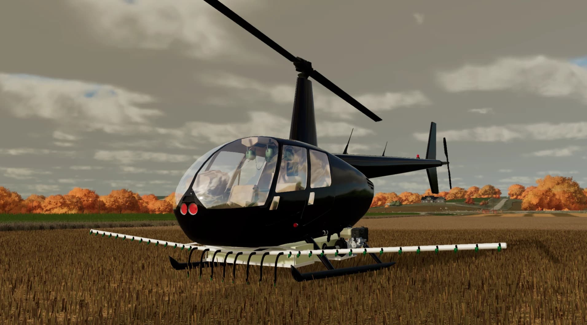 ROBINSON R44 WITH SPRAYER