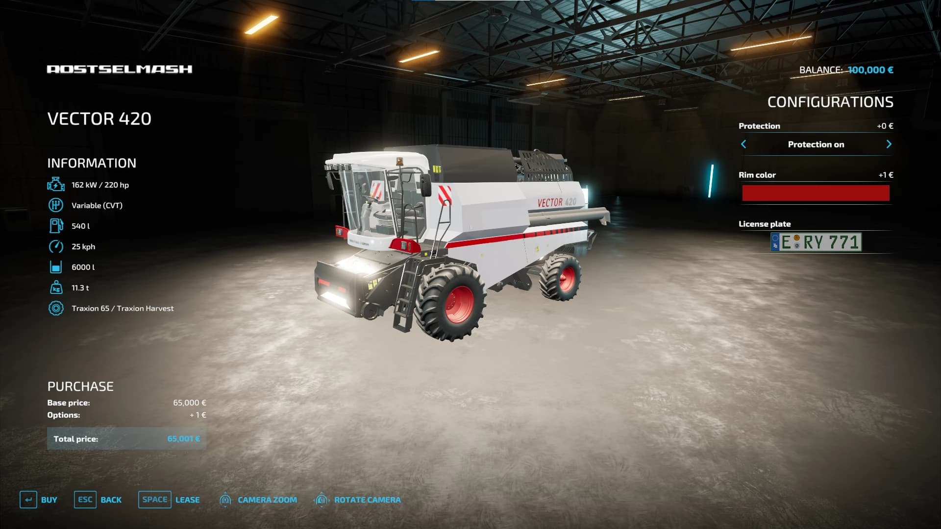 ROSTSELMASH VECTOR 420 OLD 2