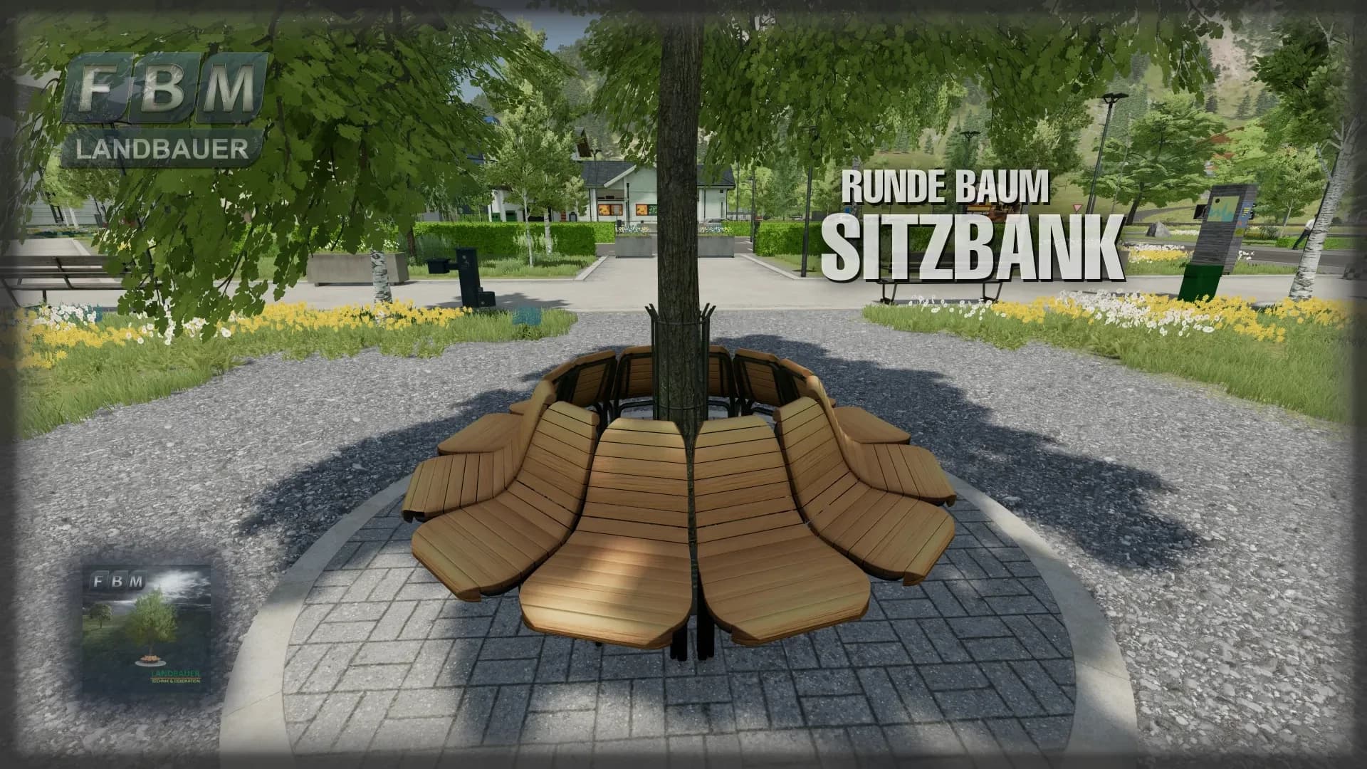 Round Tree Bench 4
