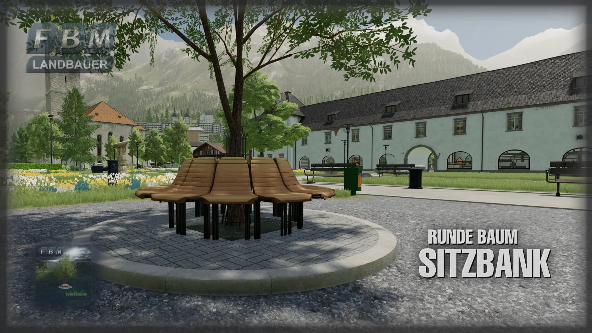 Round Tree Bench 3