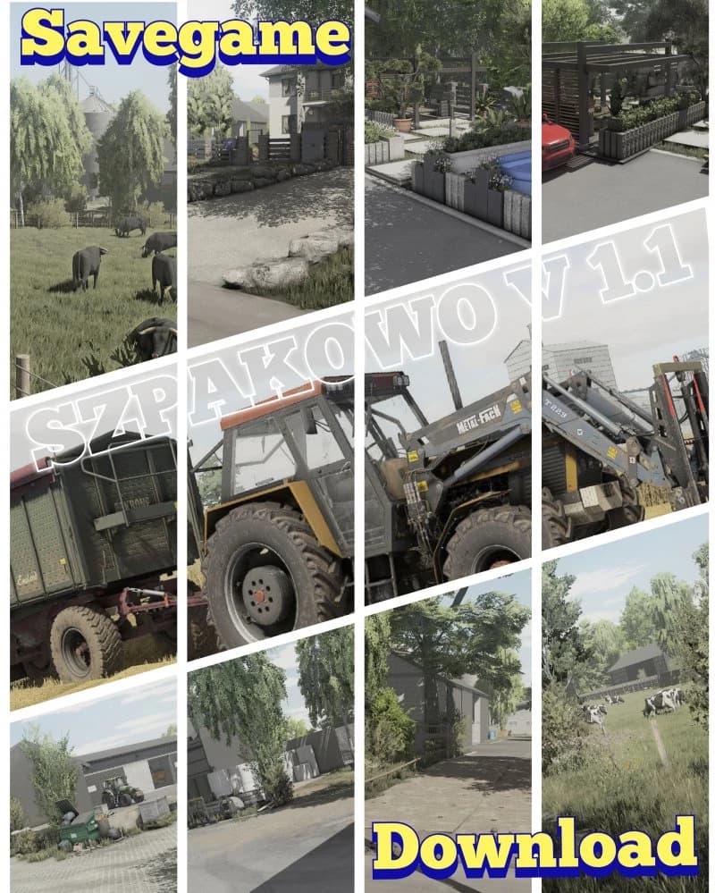 SAVEGAME SZPAKOWO + MODS