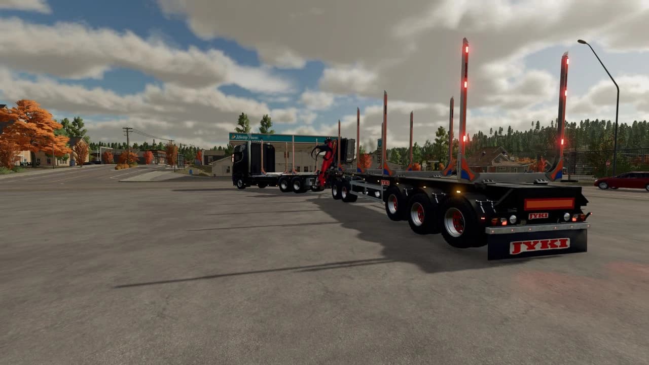 SCANIA TIMBER TRUCK + TRAILER 5