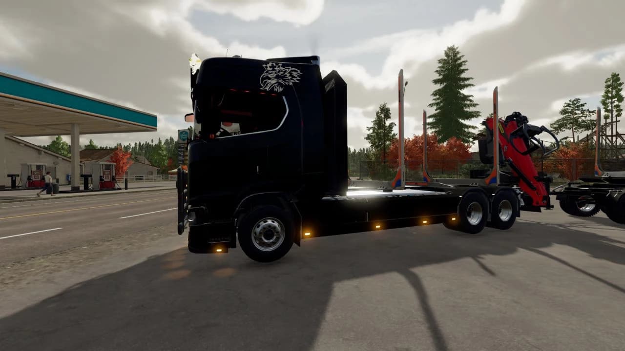 SCANIA TIMBER TRUCK + TRAILER 4