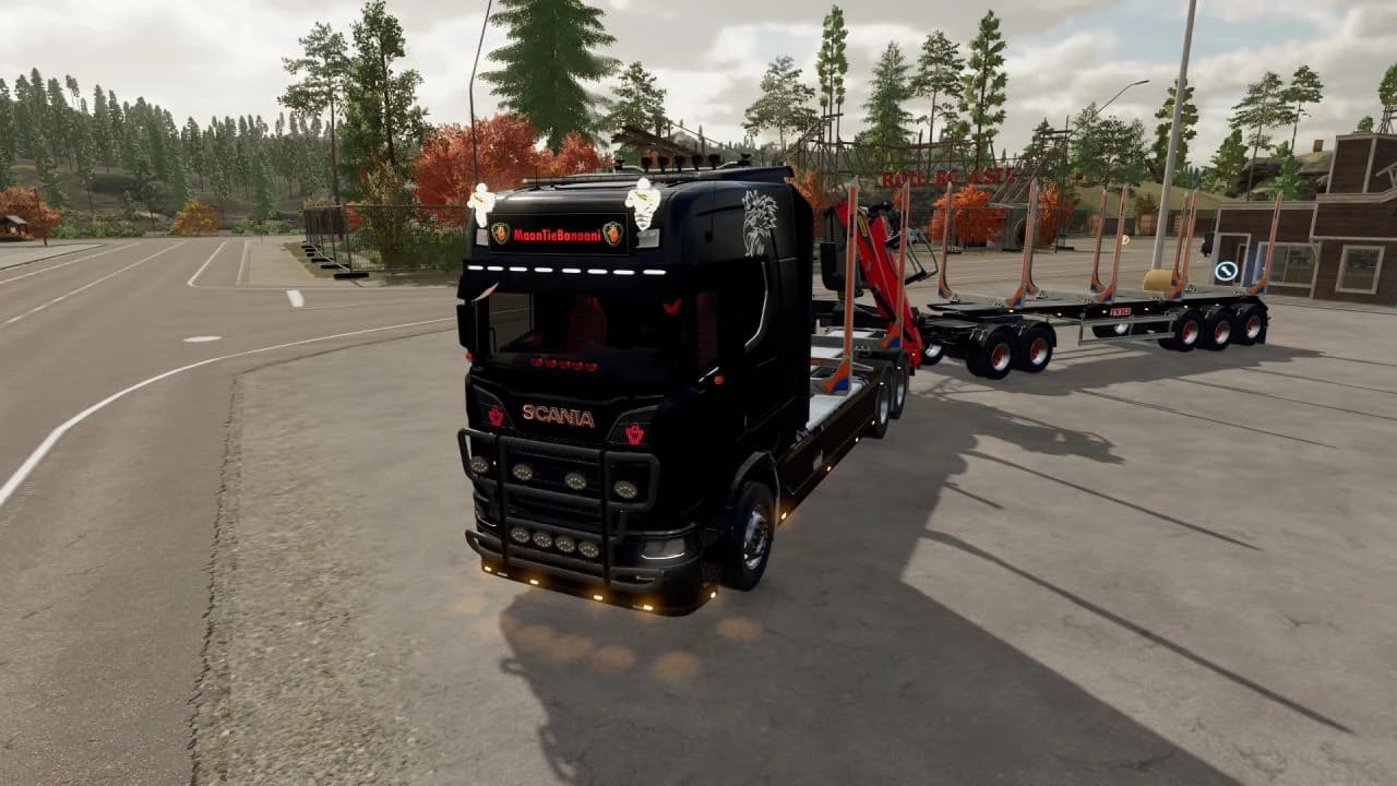 SCANIA TIMBER TRUCK + TRAILER 3