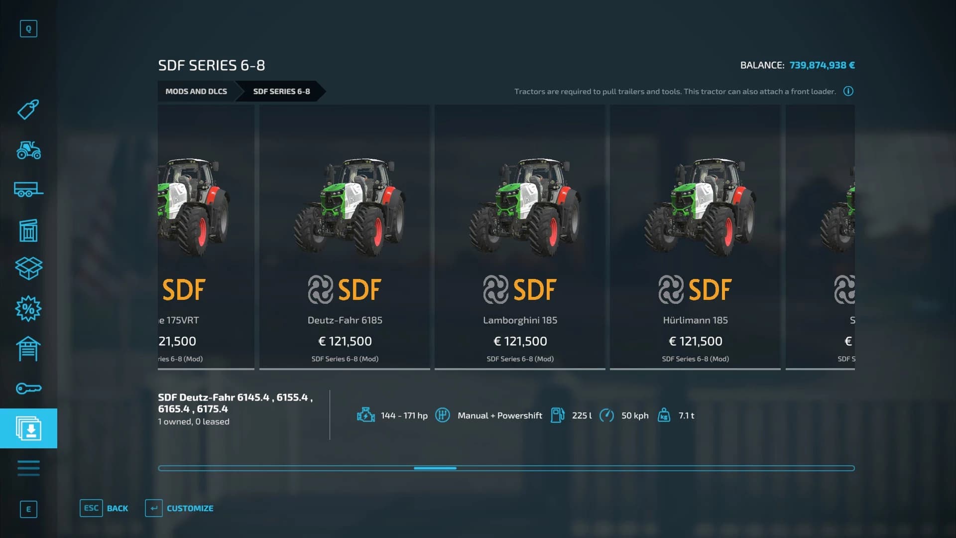 SDF PACK (6) 145.4-(8)280 2