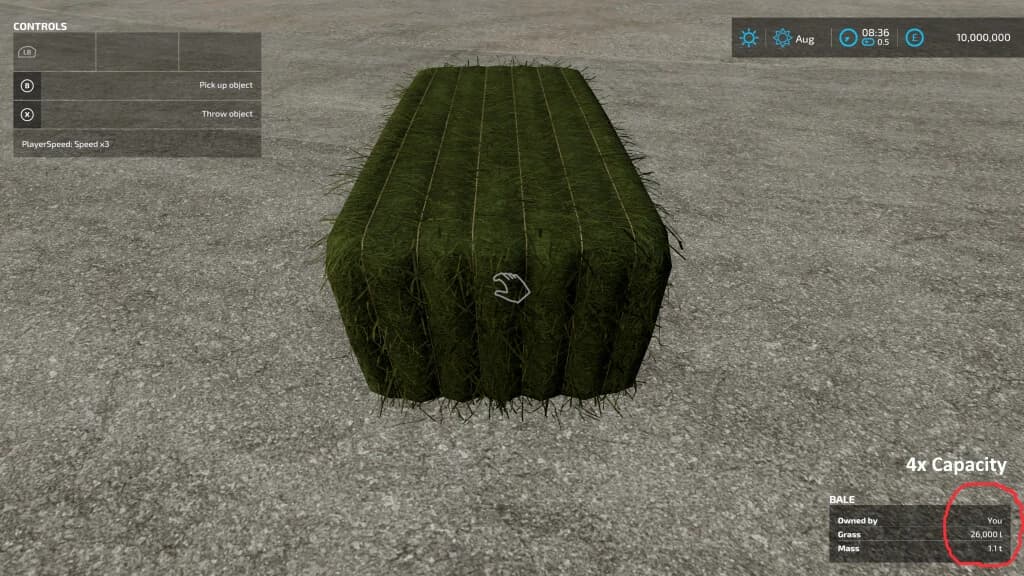 SELECTABLE BALE CAPACITY PACK 5