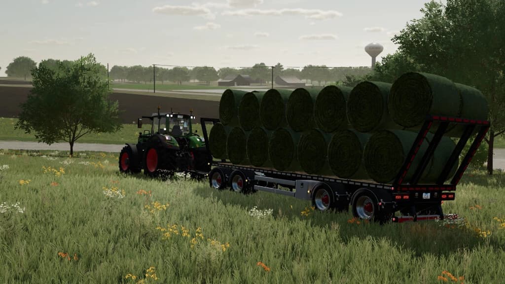 SELF BUILT BALE TRAILER