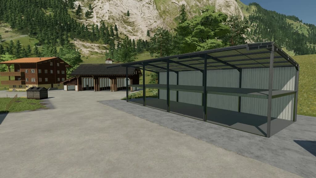 SHED WITH HYDRAULIC CONTROL