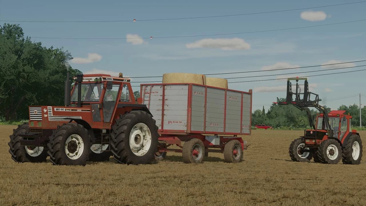 SILVER CAR 2 AXLES TRAILER 2
