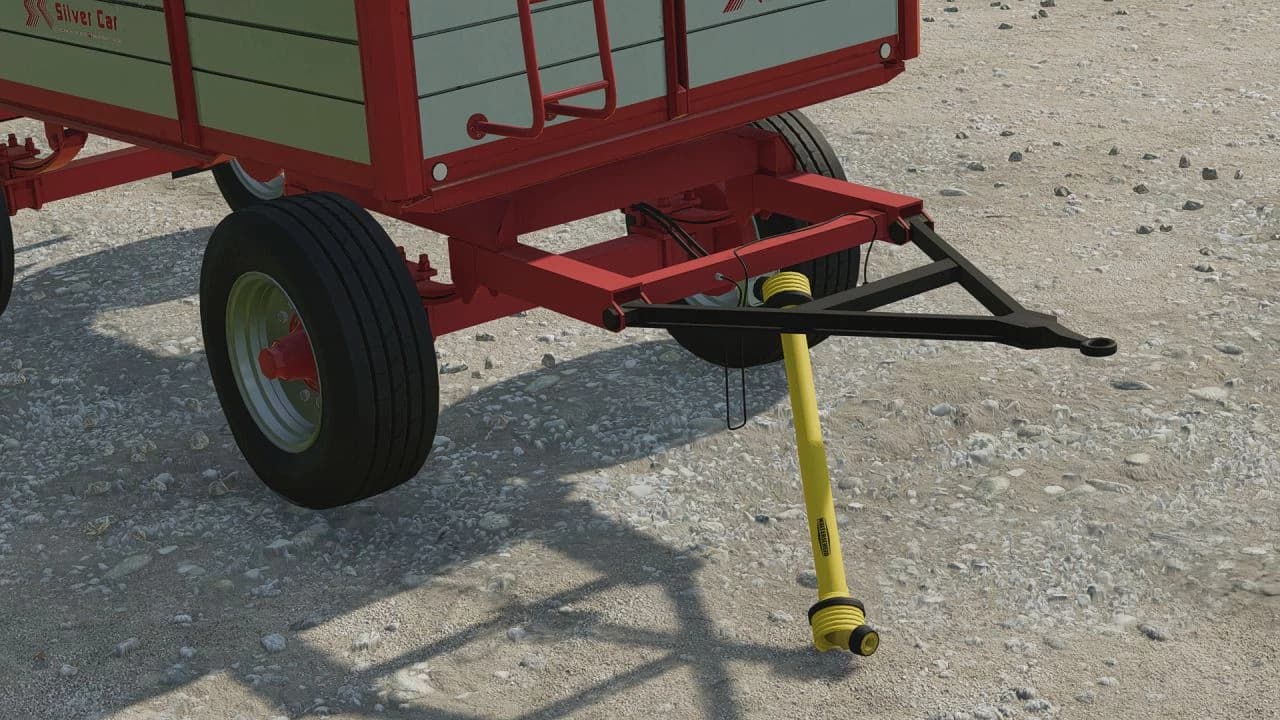 SILVER CAR 2 AXLES TRAILER