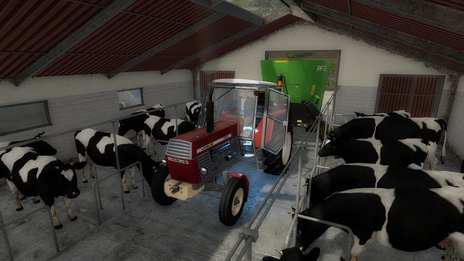 SMALL MODERN COWSHEED