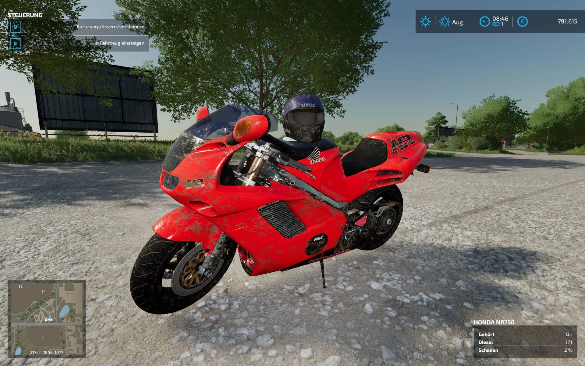 SPORT BIKE HONDA NR750 5