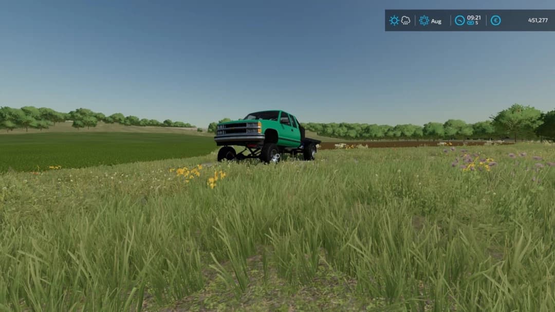 SQUATTED FLATBED CHEVY