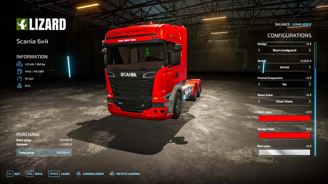 Scania Farmline 6x4 3
