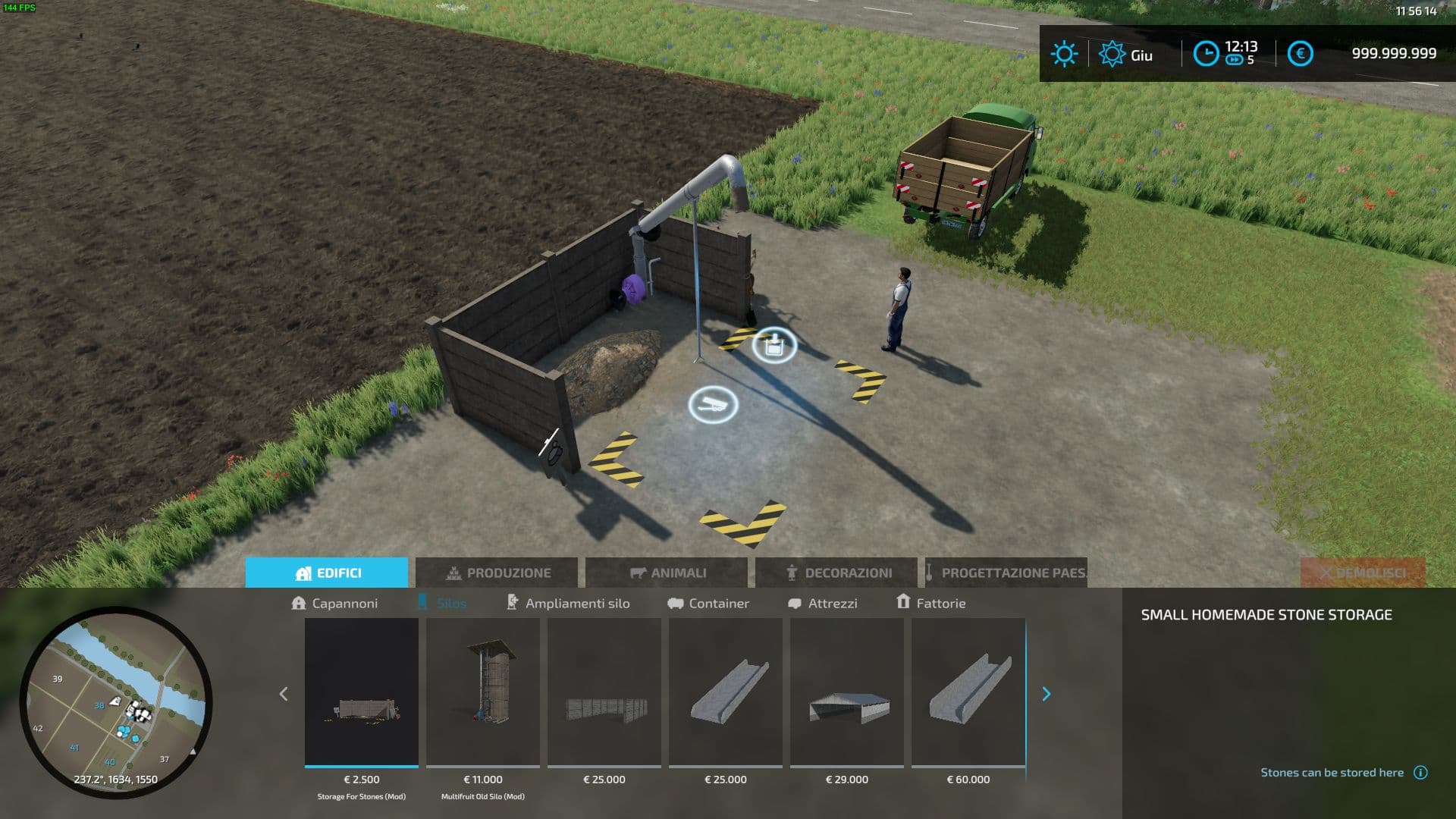 Small Handmade Stone Silo 2