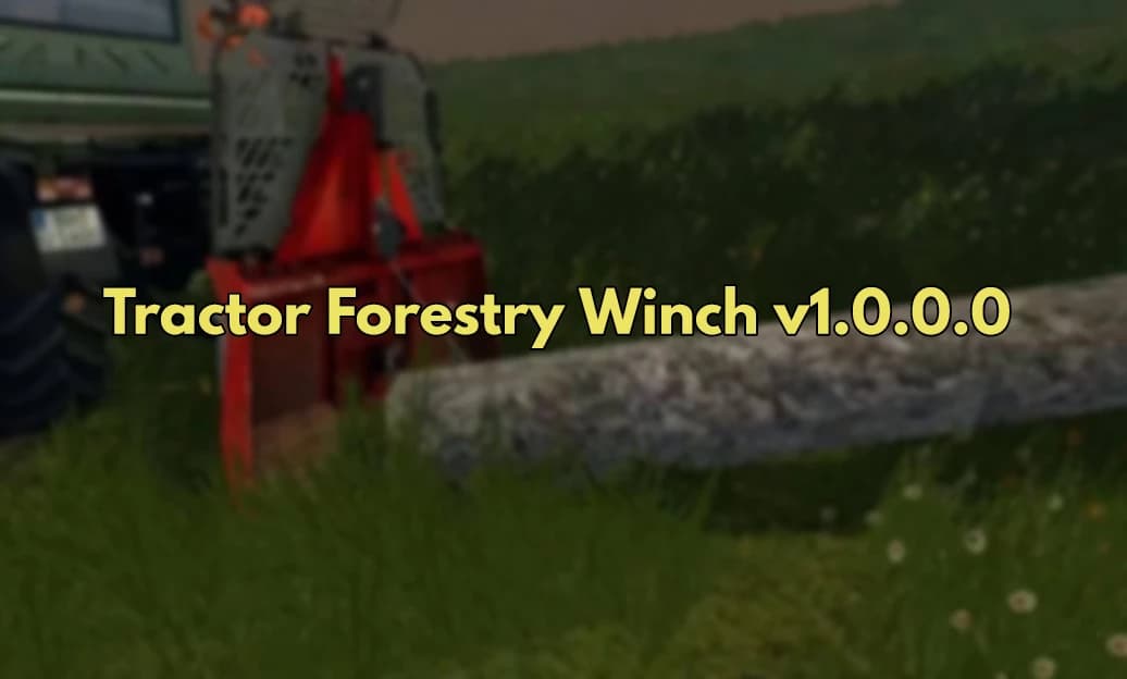 TRACTOR FORESTRY WINCH