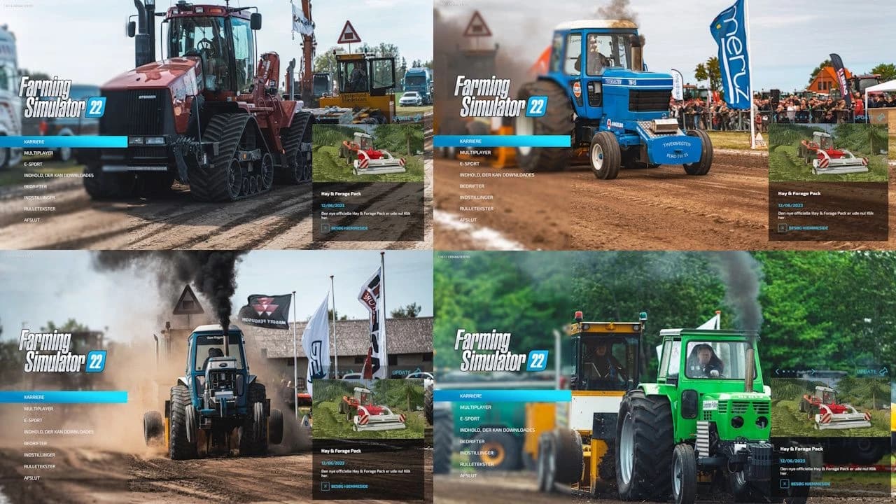 TRACTOR PULLING MENU PHOTOS
