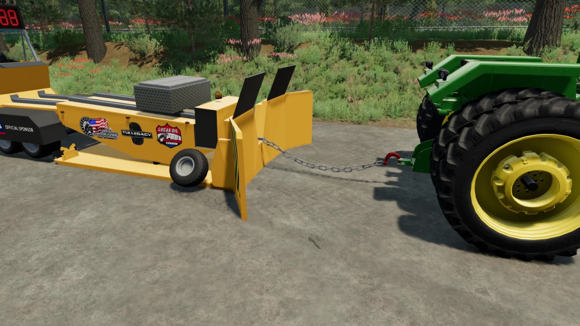 TRACTOR PULLING SLED