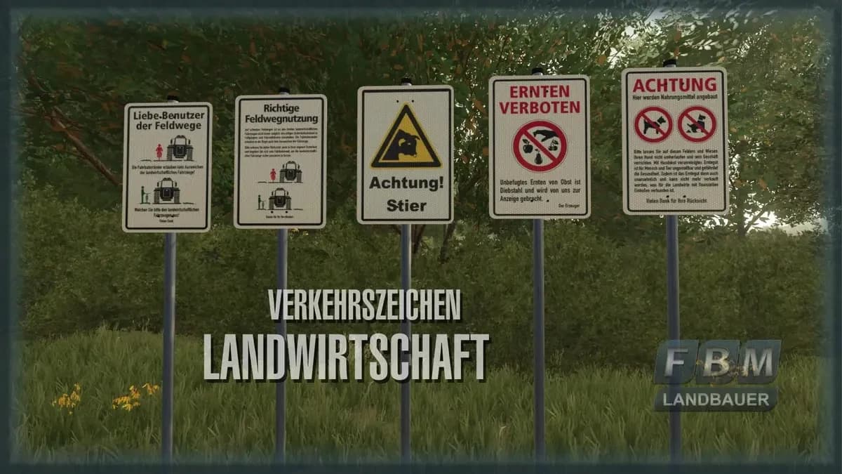 TRAFFIC SIGN AGRICULTURE 3
