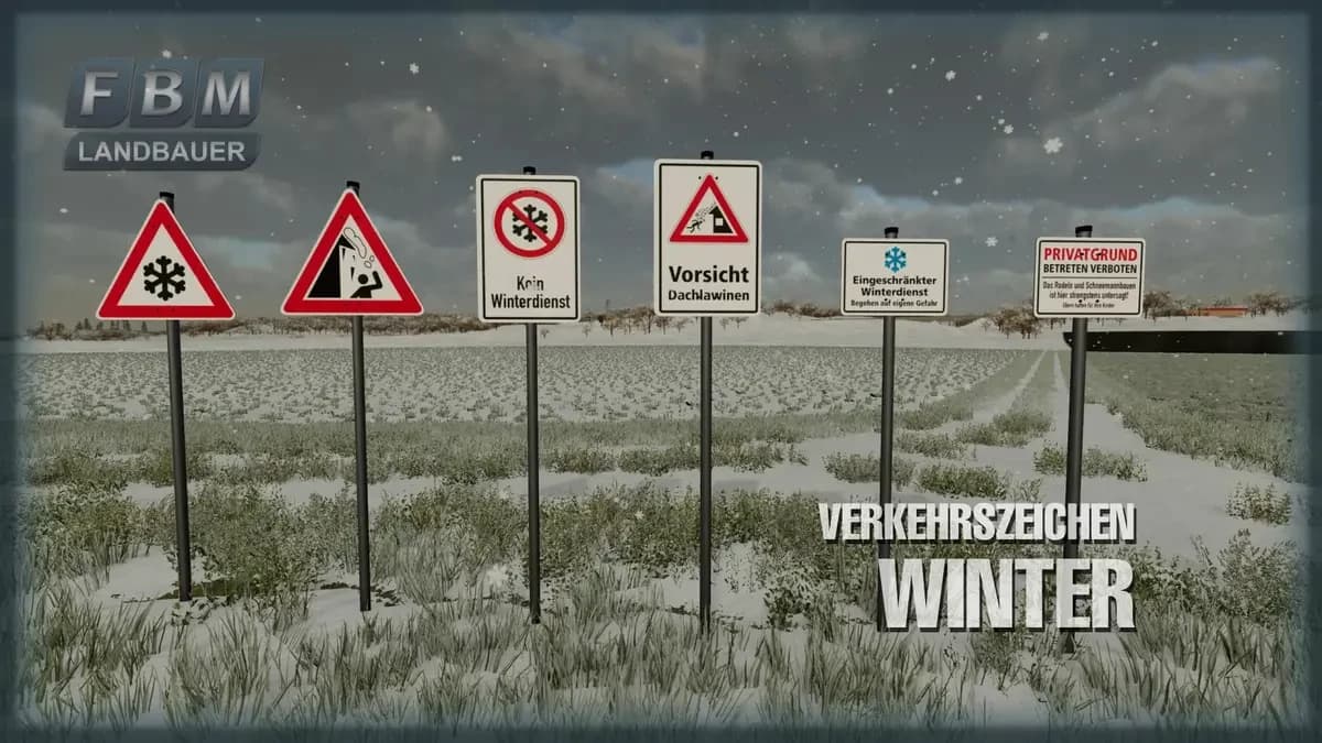 TRAFFIC SIGNS WINTER 2
