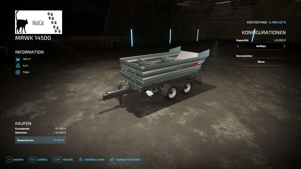 TRAILER MRWK 14500