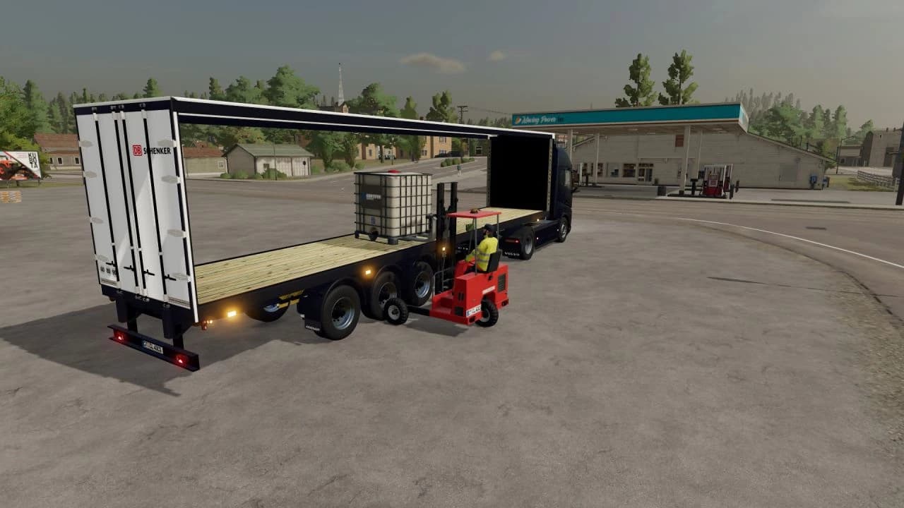 TRAILER WITH FORKLIFT 2