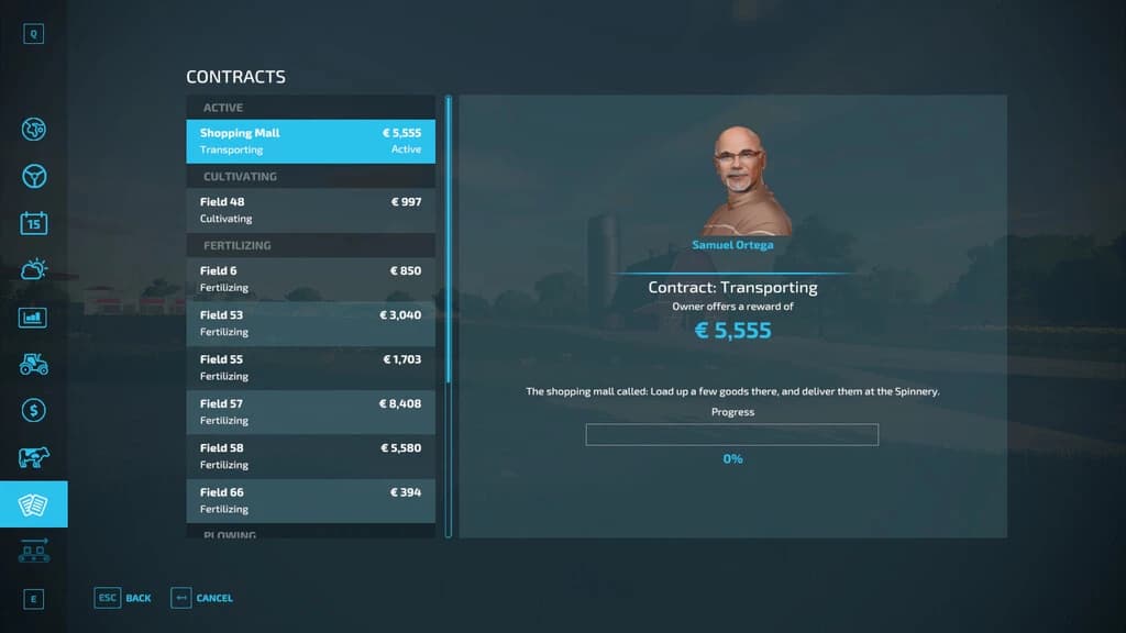 TRANSPORT MISSIONS: ELMCREEK 3