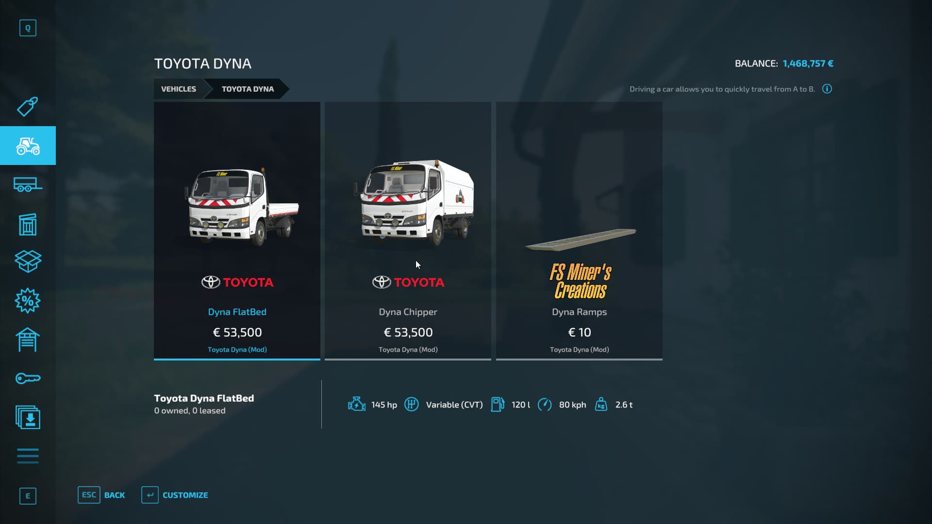 Toyota Dyna Pack
