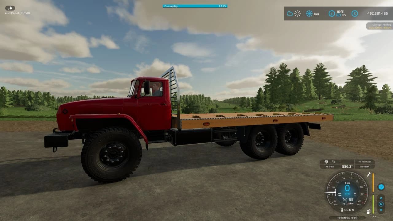 URAL FLATBED AUTOLOAD