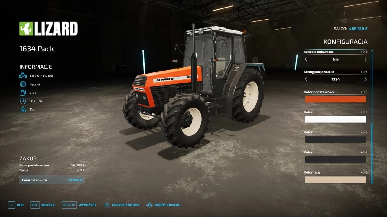 URSUS 1634 PACK BETA 2