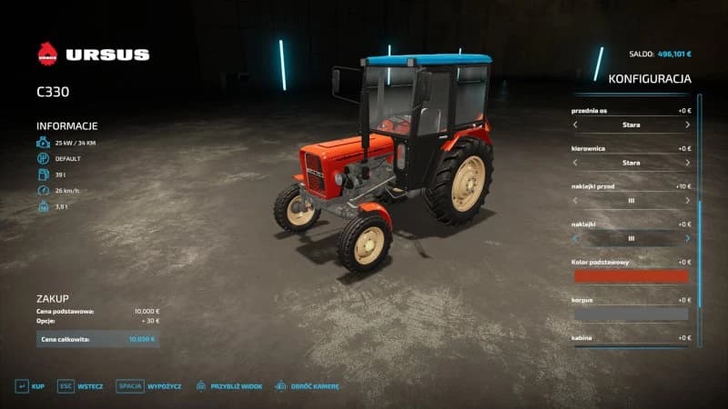 URSUS C330/M/328 PACK 4