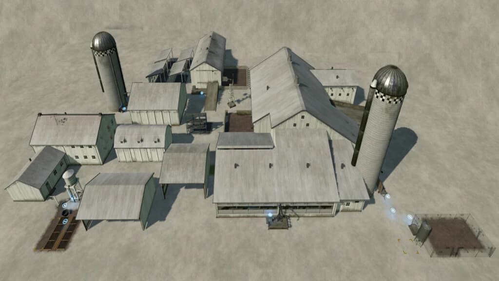 USA WHITE FARM BUILDINGPACK 3