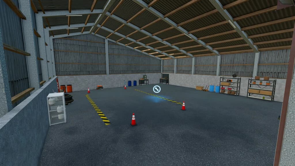 VEHICLE STORAGE WITH WORKSHOP 3