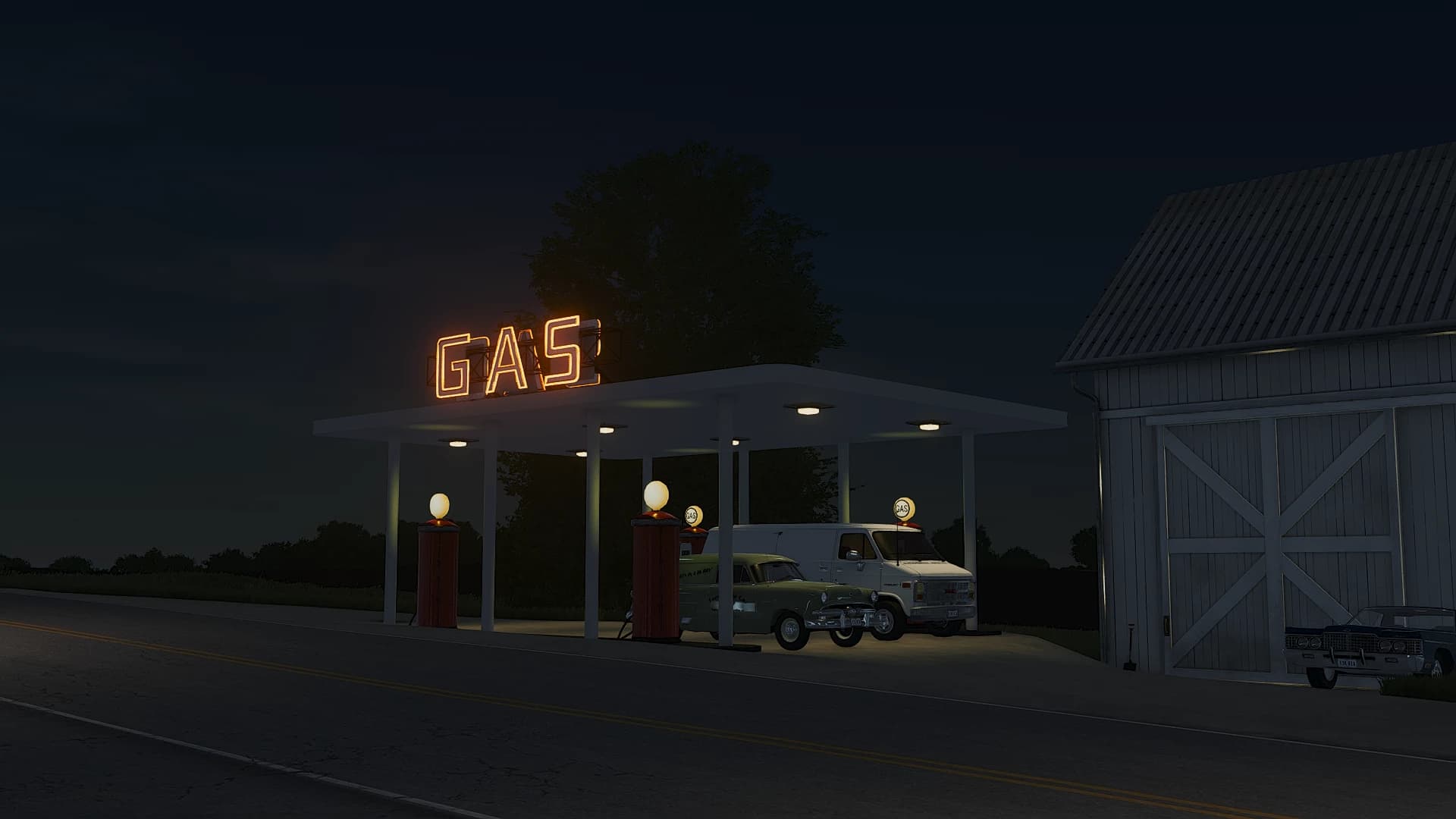 Vintage Gas Station 2