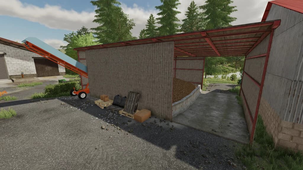 WAREHOUSE WITH CONVEYOR BELT 3